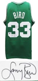 Larry Bird Signed Boston Celtics Green Mitchell & Ness NBA Swingman Jersey