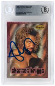 Shannon Briggs Signed 1991 Ringside Boxing Trading Card #R2 - (Beckett Encapsulated)