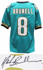 Mark Brunell Signed Teal Custom Football Jersey