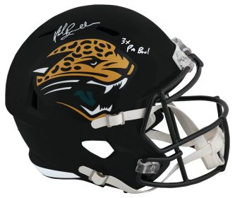 Mark Brunell Signed Jacksonville Jaguars T/B Riddell Full Size Speed Replica Helmet w/3x Pro Bowl (White Ink)