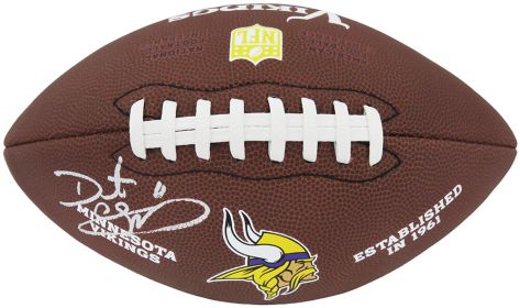 Daunte Culpepper Signed Minnesota Vikings Wilson Brown Logo Football