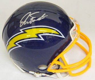 Dan Fouts Signed Chargers Navy T/B Riddell Replica Mini Helmet