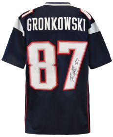 Rob Gronkowski Signed Navy Custom Football Jersey