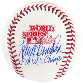 Larry Herndon Signed Rawlings 1984 World Series (Detroit Tigers) Baseball w/84 WS Champs