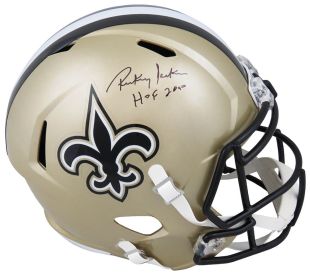 Rickey Jackson Signed New Orleans Saints Riddell Full Size Speed Replica Helmet w/HOF 2010