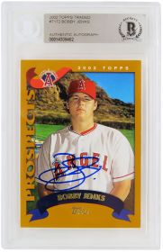 Bobby Jenks Signed 2002 Topps Traded Rookie Baseball Card #T172 - (Beckett Encapsulated)