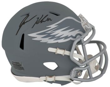 Jason Kelce Signed Philadelphia Eagles SLATE Riddell Speed Mini Helmet