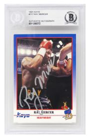 Ray Mercer Signed 1991 Kayo Boxing Trading Card #117 - (Beckett Encapsulated)