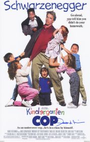 Penelope Ann Miller Signed Kindergarten Cop 11x17 Movie Poster