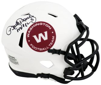 Mark Moseley Signed Washington Football Team Lunar Eclipse Riddell Speed Mini Helmet w/MVP'82