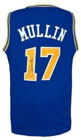 Chris Mullin Signed Blue Custom Basketball Jersey