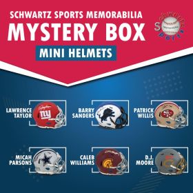 Schwartz Sports Football Superstar Signed Mystery Mini Helmet - Series 43 - (Limited to 75)