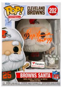 Ozzie Newsome Signed Cleveland Browns 'Santa' Funko Pop Doll #202 w/HOF'99