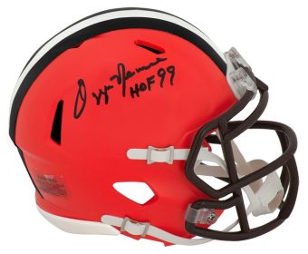 Ozzie Newsome Signed Cleveland Browns Riddell Speed Mini Helmet w/HOF'99