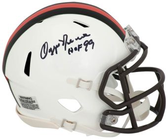 Ozzie Newsome Signed Cleveland Browns 2023 Alternate White Riddell Speed Mini Helmet w/HOF'99