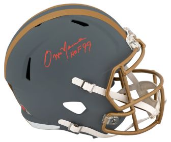 Ozzie Newsome Signed Cleveland Browns SLATE Riddell Full Size Speed Replica Helmet w/HOF'99