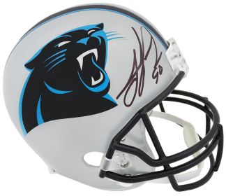 Julius Peppers Signed Carolina Panthers Riddell (VSR4) Full Size Replica Helmet