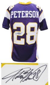 Adrian Peterson Signed Purple Custom Football Jersey