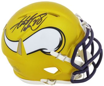 Adrian Peterson Signed Minnesota Vikings FLASH Riddell Speed Mini Helmet