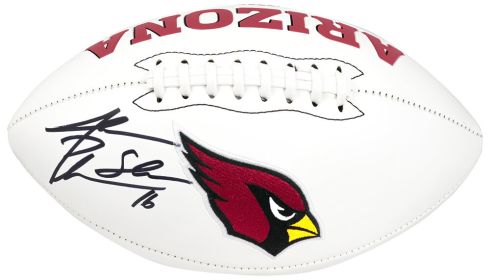 Jake Plummer Signed Wilson Arizona Cardinals White Logo Football w/Snake