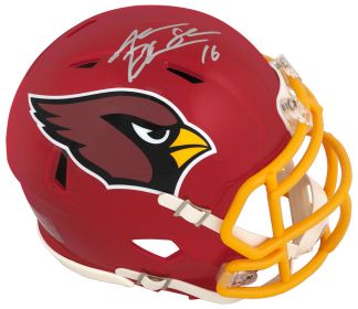 Jake Plummer Signed Arizona Cardinals FLASH Riddell Speed Mini Helmet w/Snake