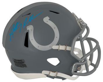 Anthony Richardson Signed Indianapolis Colts SLATE Riddell Speed Mini Helmet - (Fanatics)