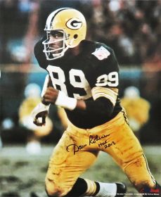 Dave Robinson Signed Green Bay Packers Action 16x20 Photo w/HOF 2013