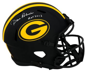 Dave Robinson Signed Green Bay Packers ECLIPSE Riddell Full Size Speed Replica Helmet w/HOF 2013