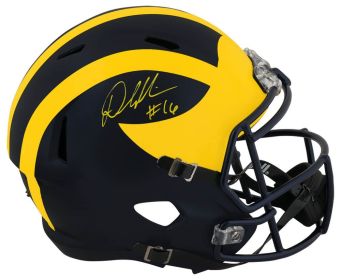 Denard Robinson Signed Michigan Wolverines Riddell Full Size Speed Replica Helmet