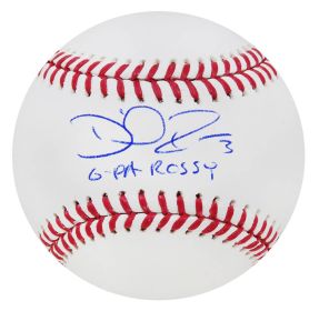 David Ross Signed Rawlings Official MLB Baseball w/G-Pa Rossy