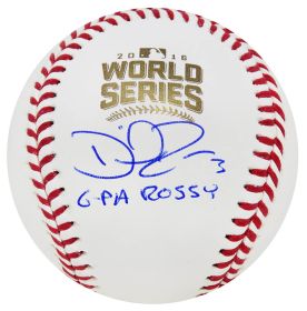 David Ross Signed Rawlings Official 2016 World Series MLB Baseball w/G-Pa Rossy