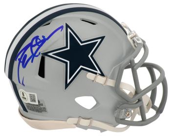 Deion Sanders Signed Dallas Cowboys Riddell Speed Mini Helmet - (Beckett)