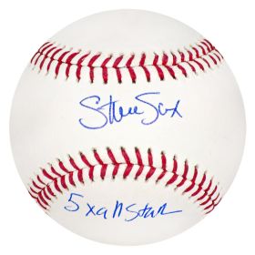 Steve Sax Signed Rawlings Official MLB Baseball w/5x All Star