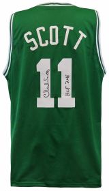 Charlie Scott Signed Green Custom Basketball Jersey w/HOF 2018