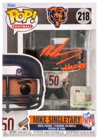 Mike Singletary Signed Chicago Bears Mike Singletary Funko Pop Doll #218 w/HOF'98