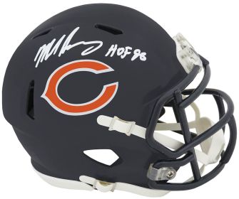 Mike Singletary Signed Chicago Bears Riddell Speed Mini Helmet w/HOF'98