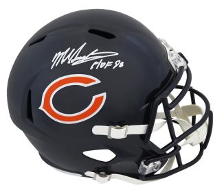 Mike Singletary Signed Chicago Bears Riddell Full Size Speed Replica Helmet w/HOF'98