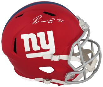 Devin Singletary Signed New York Giants FLASH Riddell Full Size Speed Replica Helmet