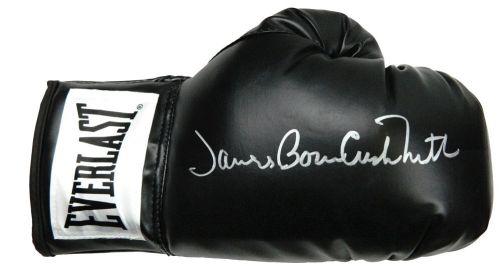 James 'Bonecrusher' Smith Signed Everlast Black Boxing Glove