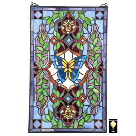 Butterfly Utopia Stained Glass Window