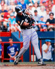 Frank Thomas Signed White Sox Swinging Action 16x20 Photo