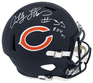 Anthony Thomas Signed Chicago Bears Riddell Full Size Speed Replica Helmet w/ROY'01