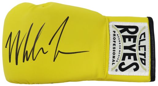 Mike Tyson Signed Cleto Reyes Yellow Boxing Glove