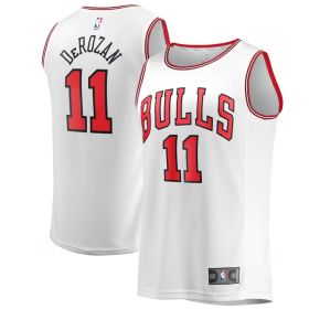 DeMar DeRozan Chicago Bulls White Fanatics Fastbreak Basketball Replica Jersey (Size Adult X-Large)