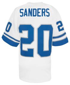 Barry Sanders Detroit Lions 1996 White Throwback NFL Legacy Football Jersey (Size Large)