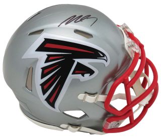 Michael Vick Signed Atlanta Falcons FLASH Riddell Speed Mini Helmet