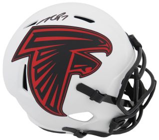 Michael Vick Signed Atlanta Falcons Lunar Eclipse Riddell Full Size Speed Replica Helmet