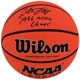 Antoine Walker Signed Wilson NCAA Basketball w/1996 NCAA Champs