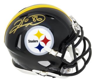 Hines Ward Signed Pittsburgh Steelers Riddell Speed Mini Helmet