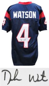 Deshaun Watson Signed Navy Custom Football Jersey (Beckett)